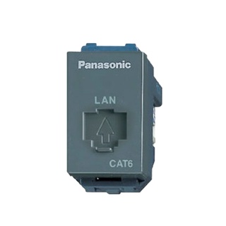 Chaixing Home เต้ารับคอมพิวเตอร์ CAT5E PANASONIC รุ่น WEG2488H สีเทา