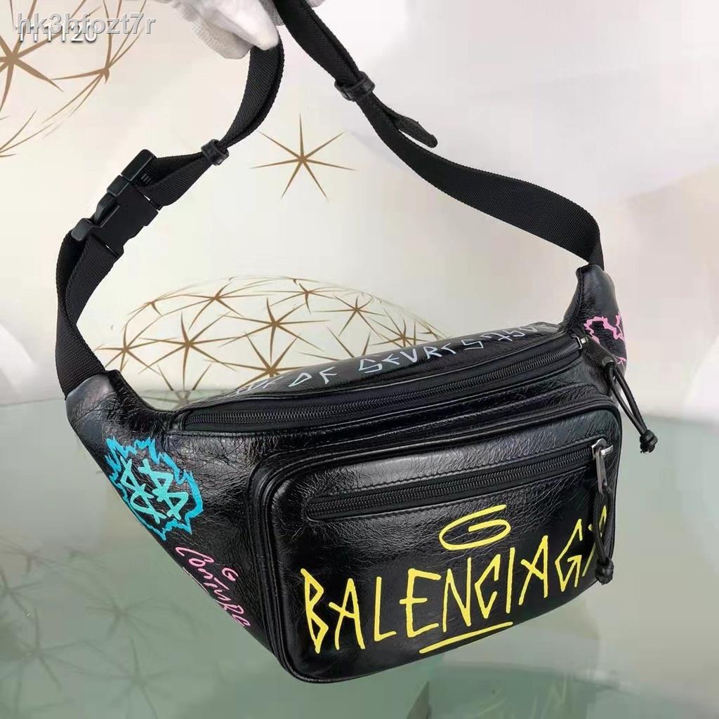 [Ready To Ship] Balenciaga Waist Bag, The Latest Colorful With Graffiti