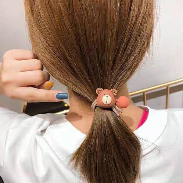 hair-accessories-korean-version-of-autumn-and-winter-tie-rope-rhinestone-elastic-bear-hair-ring-cartoon-hair-rope-tie-hair-jewelry-flower