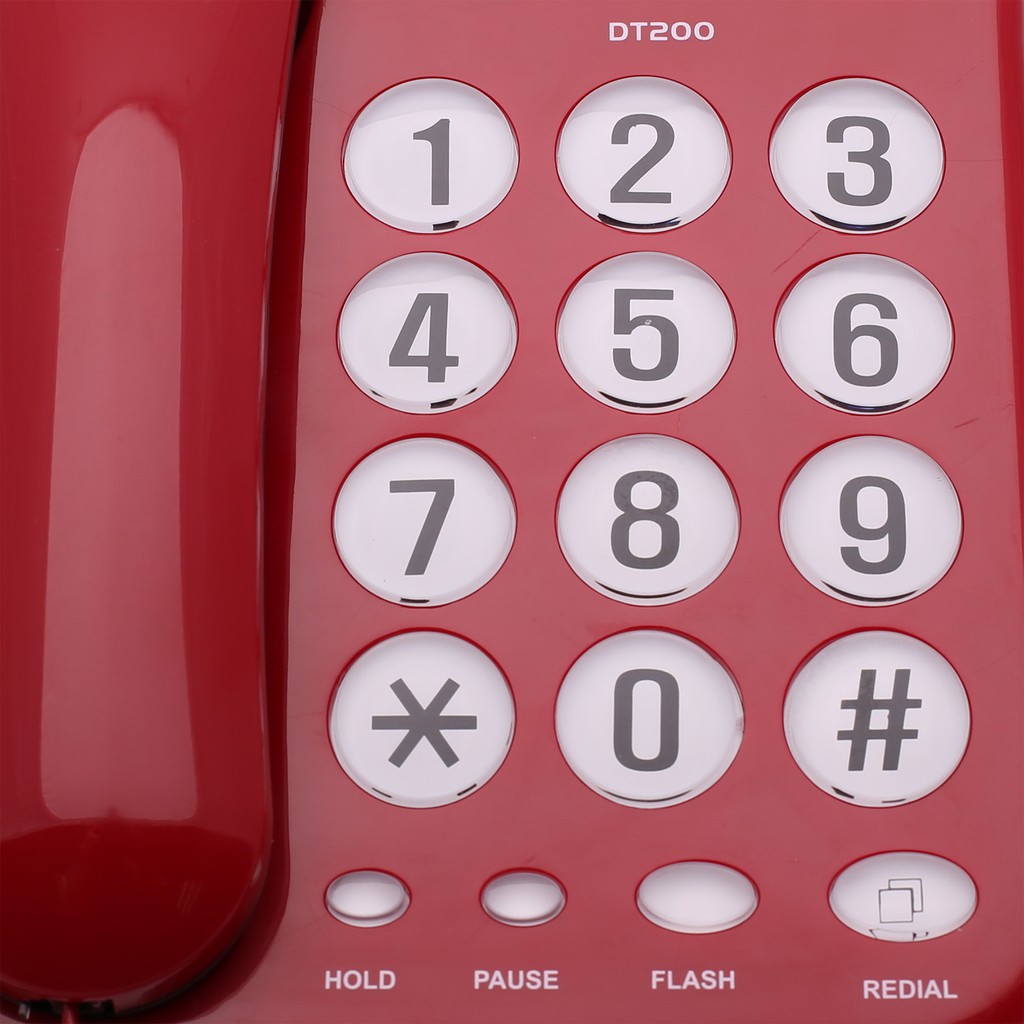 ภาพสินค้าโทรศัพท์บ้านยี่ห้อรีช รุ่น DT-200 สีแดง จากร้าน globalreach บน Shopee ภาพที่ 3
