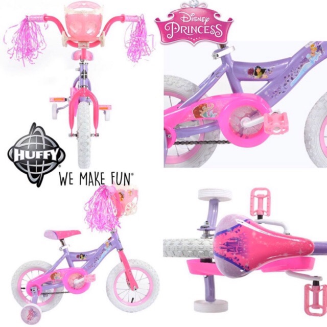 จักรยานเจ้าหญิง-4-ล้อ-girls-12-inch-huffy-disney-princess-bike