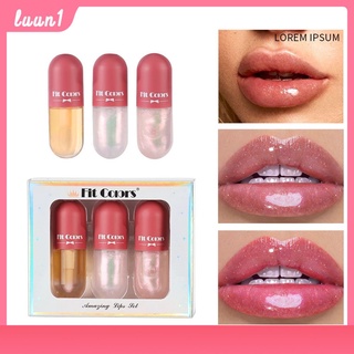 ภาพหน้าปกสินค้าfit colors hot lip plump dye lip liquid partial pearlescent fine flash moisturizing moisturizing temperature control color changing lip oil lip gloss liquid set box/Sexy Liquid Lip Plumping Lip Gloss /  Lip Glaze / Repairing Reduce Lip Fine 【luun1】 ที่เกี่ยวข้อง