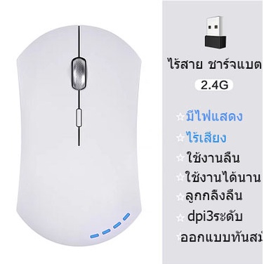 พร้อมส่ง-เมาส์ไร้สาย-เมาส์เก็บเสียง-เมาส์ไร้สาย-เงียบไร้เสียง-wireless-mouse