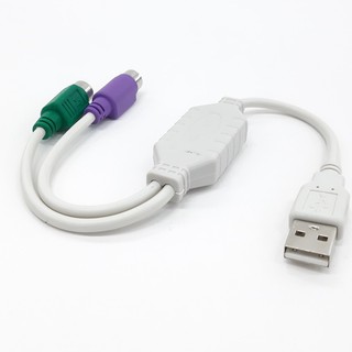 เช็ครีวิวสินค้าUSB to PS/2 PS2 Keyboard Mouse Cable Active Adapter Converter