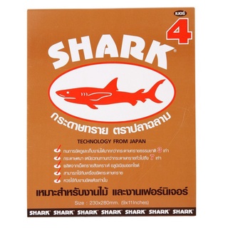 ภาพหน้าปกสินค้าTOA กระดาษทราย SHARK เบอร์ 0 , 1 , 2 , 3 , 4 , 5 ใช้ขัดแต่งผิวไม้ งานไม้ สีโป๊และงานขัดแต่งผิว กระดาษทรายขัดไม้ ปลาฉลาม ที่เกี่ยวข้อง