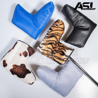 Golf Putter Cover Boot/Blade Style คอฟเวอร์พัตเตอร์สำหรับทรง Boot/Blade ลายผ้าขนสัตว์และ PVC