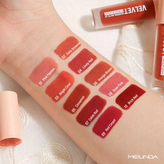 ภาพหน้าปกสินค้าMeilinda Velvet Blending Matte Lip ลิป Velvet Matte เนื้อนุ่ม สีชัดติดทนไม่มีดรอปตลอดทั้งวัน ที่เกี่ยวข้อง