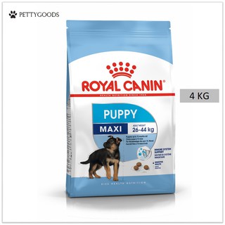 Royal Canin Maxi Puppy  4 KG อาหารเม็ดสุนัข สำหรับลูกสุนัข พันธุ์ใหญ่ อายุ 2-15 เดือน (นน. โตเต็มวัย 26-44 กก.)