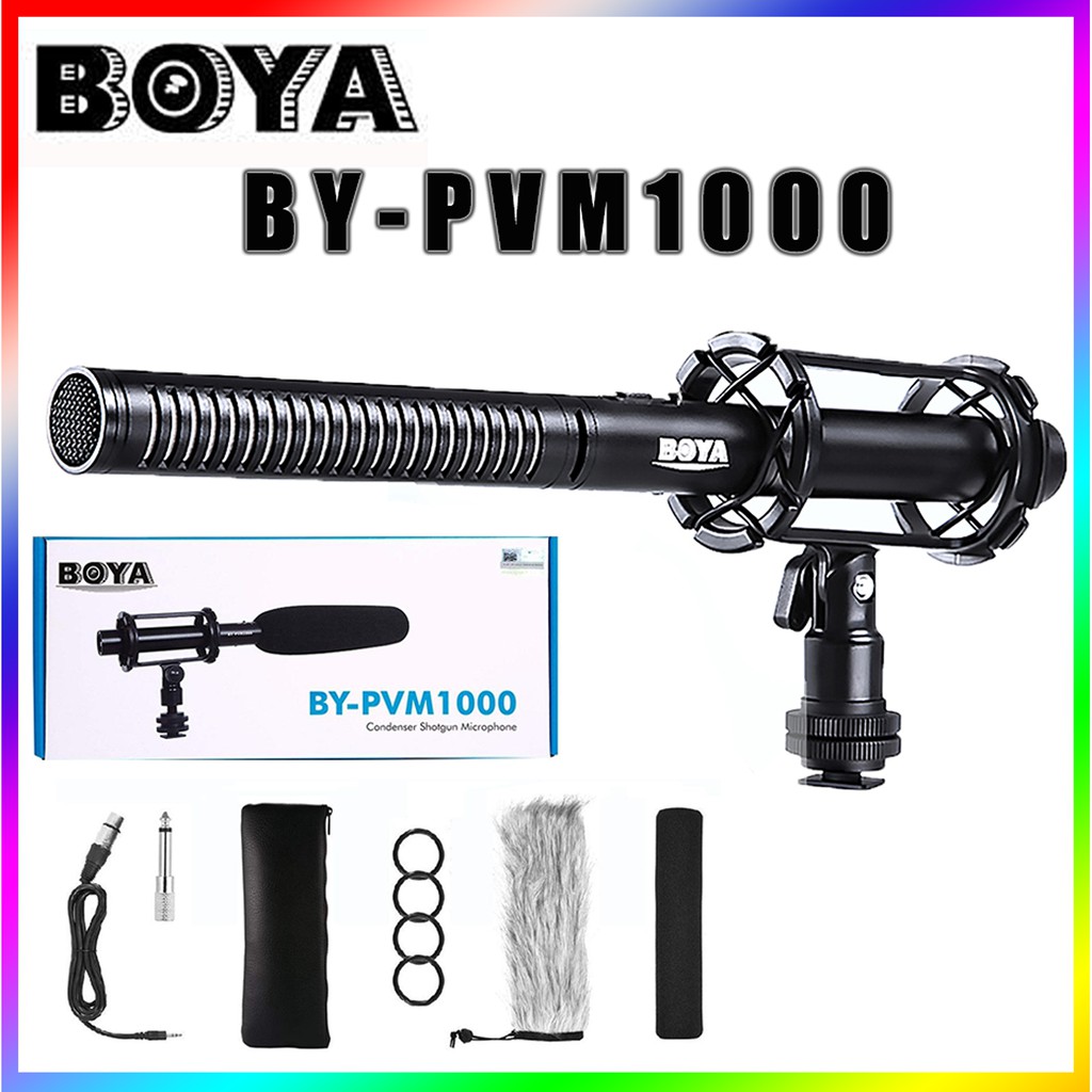 BOYA BY-PVM1000 set Shotgun Microphone (รับประกันสินค้า 1 ปี) | Shopee  Thailand