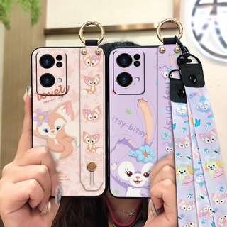 Black Case Cartoon Phone Case For OPPO Reno7 Pro 5G Fashion Dirt-resistant Silicone Anime For Girls Shockproof