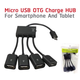 Micro USB OTG Charge HUB For Smartphones &amp; Tablets