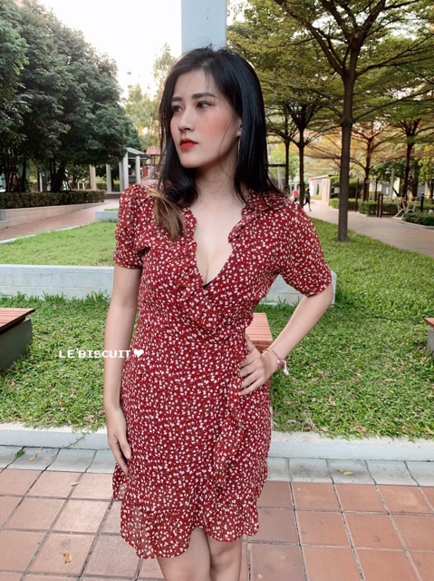 ชุดมินิเดรสลายดอกกุหลาบจิ๋ว