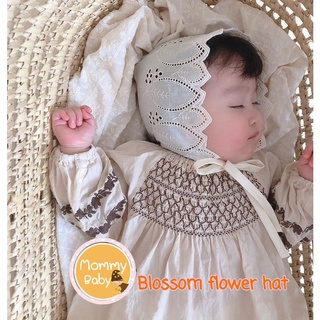 AM🧚‍♀️Baby​ Blossom ​flower​ hat หมวกแบบผูกเด็กแรกเกิดถึงสองปี