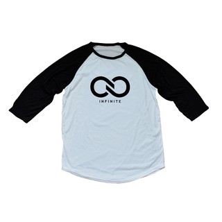 เสื้อยืด เสื้อไหล่สโลป เสื้อแขนสามส่วน KPOP INFINITE RAGLAN 3/4 SLEEVE T-SHIRT