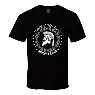 เสื้อยืด พิมพ์ลาย Molon Labe สไตล์ตะวันตก คลาสสิก คุณภาพดี สําหรับผู้ชายS-5XL