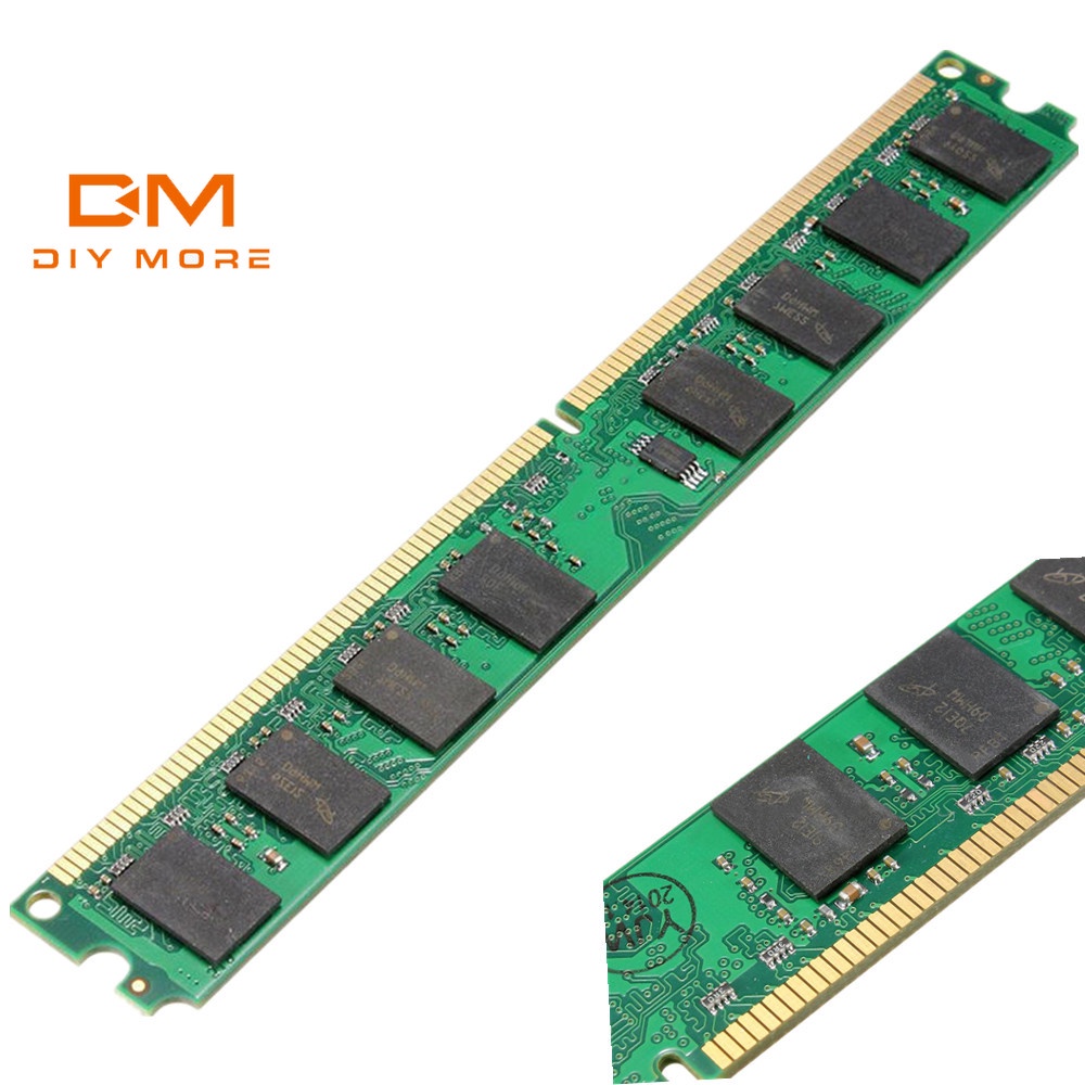 4GB (2x2GB) DDR2 RAM PC2-5300 / PC2-6400 800MHz Per Desktop – Modulo 240 Pin