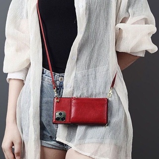 เคสโทรศัพท์ พร้อมที่ใส่บัตร แบบมีสายคล้อง เกราะป้องกัน เคสโทรศัพท์แบบสะพายไหล่ เคสโทรศัพท์ สายคล้อง Samsung Galaxy S21+ S21 Ultra S20 FE S20 Plus S10 PLUS S23 Plus S23 Ultra S22 Ultra S22 Plus Note20 Ultra Note10 Plus Note10+ Note9 Case