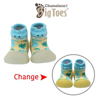 (NEW) Chameleon Bigtoes รองเท้าเปลี่ยนสีได้ รองเท้าเด็กหัดเดิน ลาย DINO (Size 11.5 12.5 13.5cm)