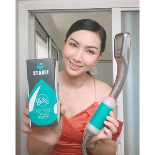 ภาพขนาดย่อของสินค้า(ดีที่สุด)เครื่องกรองน้ำอาบฝักบัว STABLE Bath Filter Water กรองสื่งสกปรก แก้ไขปัญหาผิว (พร้อมส่ง)