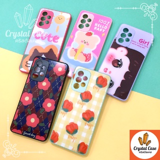 เคสมือถือ  กระจกพิมพ์ลายดอกไม้  Samsung A13 5g A33 5g A53 5g A73 5g  กันเลนส์กล้อง ...