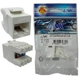 Link หัว RJ45 CAT6 ตัวเมีย ,SLIM สีขาว, US-1006SL