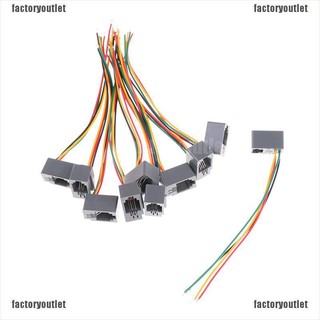 [factoryoutlet] อะแดปเตอร์เชื่อมต่อโทรศัพท์ 616E 4P4C RJ9 ตัวเมีย พร้อมสายไฟ 4 เส้น 10 ชิ้น
ใหม่ 10 ชิ้น