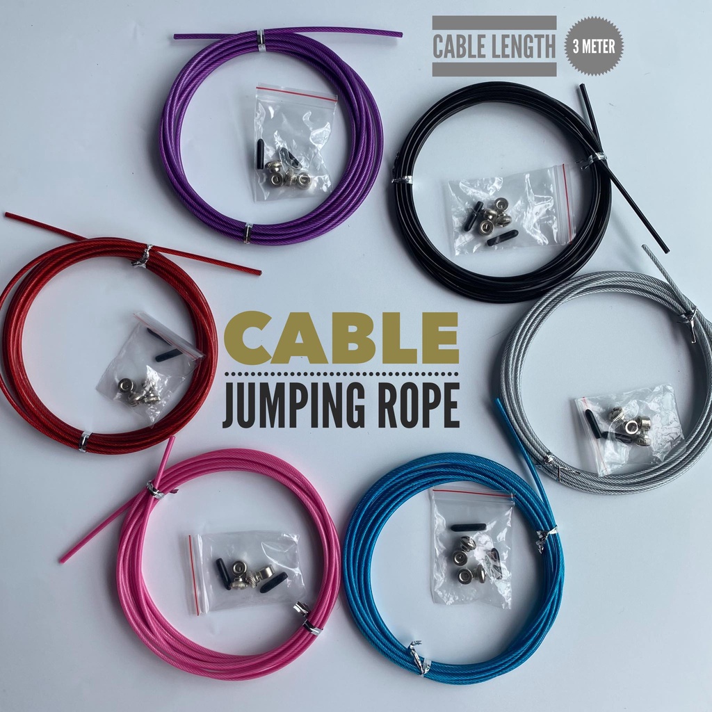 อะไหล่สายเคเบิ้ล-สำหรับเชือกกระโดด-jumping-rope-สายยาว-3-เมตร-spare-jumping-rope-cable