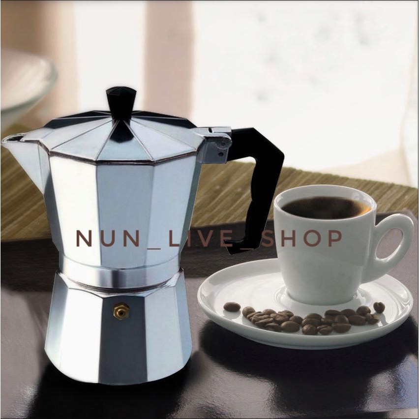 ภาพหน้าปกสินค้า3ถ้วย6ถ้วยหม้อต้มกาแฟ กาต้มกาแฟสด เตาต้มกาแฟสำหรับคอกาแฟ หม้อต้มกาแฟสด จากร้าน nun_live_shop บน Shopee