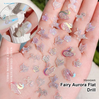 Farfi  30Pcs/Pack Nail Jewelry Fashion 3D Manicure Decor Crown Animal Shape