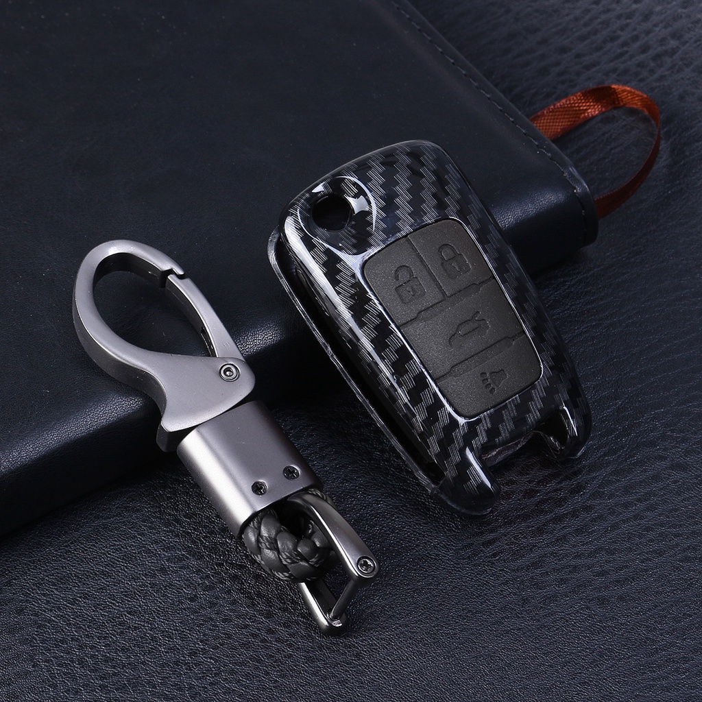 กรอบกุญแจ-เคสกุญแจรถยนต์-เคสกุญแจ-ลายแคฟล่า-แบบตรงรุ่นสำหรับ-suzuki-swift-มีสีให้เลือก