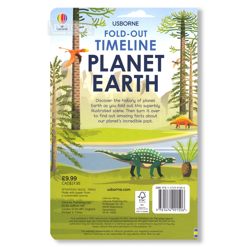 dktoday-หนังสือ-usborne-fold-out-timeline-of-planet-earth