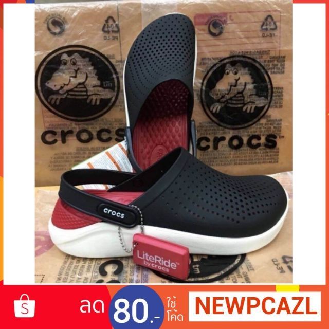 ภาพหน้าปกสินค้าโปรแรง5-5 ลดพิเศษ50% พร้อมส่งจากไทย รองเท้าcrocs Literide