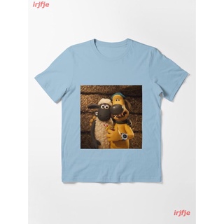 【hot sale】2022 Shaun And Bitzer Friends Essential T-Shirt เสื้อยืด ดพิมพ์ลาย ดผ้าเด้ง คอกลม cotton ความนิยม discount Uni