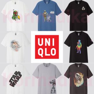 💥สินค้าเริ่มมีน้อย💥  เสื้อยืด Star Wars Forever 2019 แบรนด์​ Uniqlo สินค้าแท้จากช็อป เสื้อ Uniqlo​