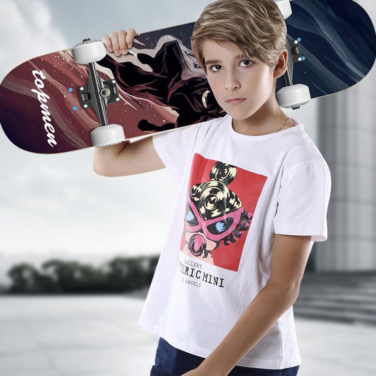 ภาพสินค้าสเก็ตบอร์ด Skateboards ขนาดรุ่นเมเปิ้ลเกรดเอทนทาน สเก็ตบอร์ดแฟชั่น สเก็ตบอร์เด็ก จากร้าน lovebabylif บน Shopee ภาพที่ 7