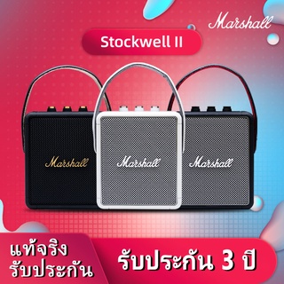 สินค้า ของแท้ 100% มาร์แชลลำโพงสะดวกMarshall Stockwell II Portable Bluetooth Speaker Speaker The Speaker Black IPX4Wate