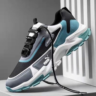 ⊙PM-New Men s Sneakers Platform รองเท้าวิ่ง (หลากสี ไซส์ 39-44)