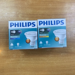 (ต่อตรง)หลอด ESSENTIAL LED MR16 4.5W 100-240V 36องศา 3,000K 400 ลูเมน PHILIPS  เทียบเท่าความสว่างของฮาโลเจน 50วัตต์