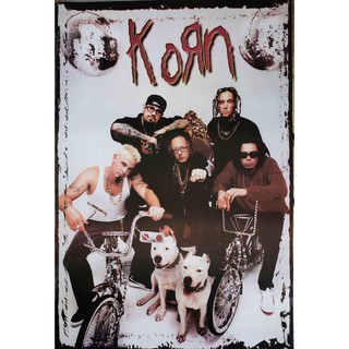 โปสเตอร์ รูปถ่าย วง คอร์น KORN POSTER 24"x35" Inch American Nu Alternative Metal V1