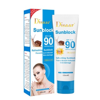 ครีมกันแดดหอยทาก SPF90PA++ ป้องกันรังสียูวี กันน้ํา กันเหงื่อ 100 กรัม