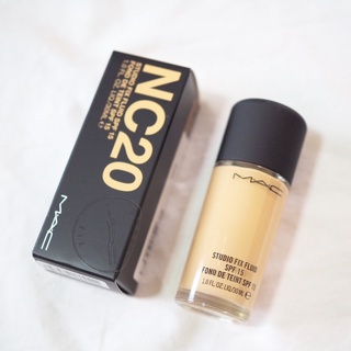 ส่งฟรี Mac Studio Fix Fluid SPF15 ขนาด 30ml รองพื้น NC15 NC20 NC25 NC30 NC35 AUG02 OCT02