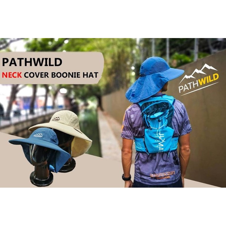 ภาพหน้าปกสินค้าหมวกกันแดดปิดหลังคอPATHWILD NECK COVER BOONIE HAT จากร้าน pathwild บน Shopee