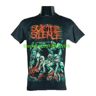 เสื้อวง Suicide Silence เสื้อวงดนตรีร็อค เดธเมทัล เสื้อวินเทจ ซูไซ ไซเลน SSE1090