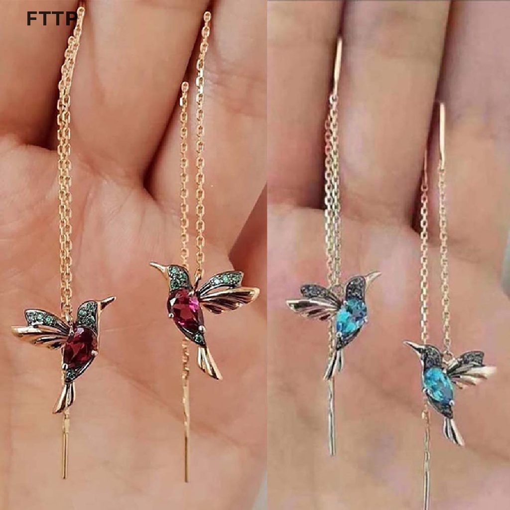 fttp-hummingbird-ต่างหูระย้า-ห้อยจี้คริสตัล-รูปนก