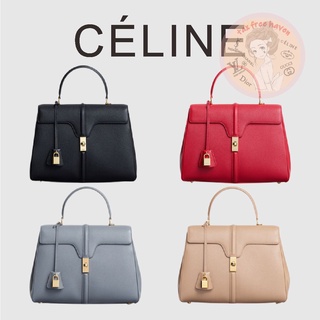 Shopee ลดกระหน่ำ 🔥ของแท้ 100% 🎁Celine Brand New 16 Medium Grained Calfskin Handbag