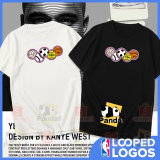 เสื้อบาสเกตบอล NBA เสื้อยืดกีฬากราฟิกเสื้อคอตตอน Unisex เอเชียขนาด 7 สี 4l4