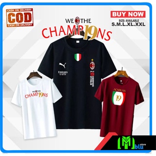เสื้อยืด Ac MILAN T-Shirt Champions SCUDETTO CAMPIONI D ITALIA 2022