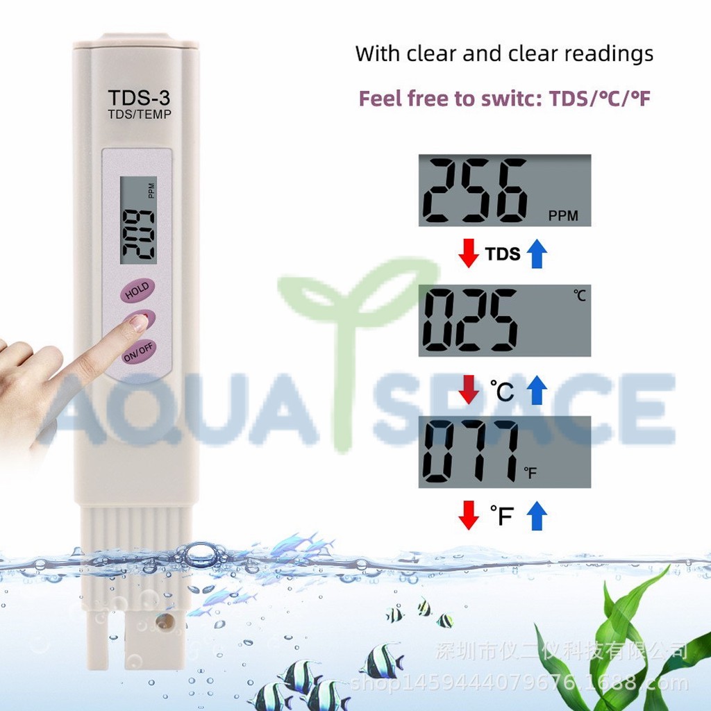 tds-meter-ปากกาวัดค่าปนเปื้อนของน้ำ-ค่าน้ำประปา-ค่าน้ำดื่ม-ตู้ไม้น้ำ-ตู้ทะเล-ส่งเลยไม่ต้องรอ