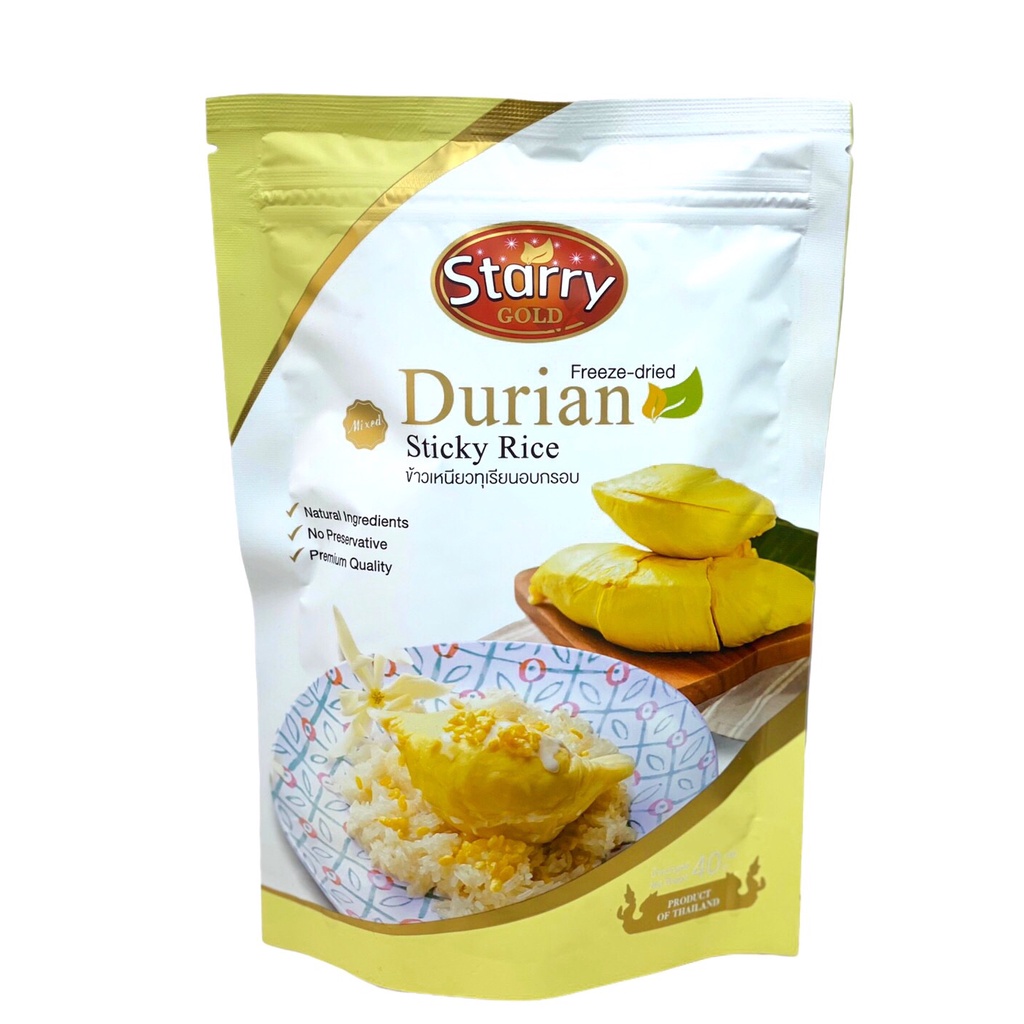 Starry Freeze-dried Fruit Durian Sticky Rice ข้าวเหนียวทุเรียนฟรีซดราย ...