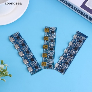 Abongsea บอร์ดชาร์จแบตเตอรี่ลิเธียม 5V 1A TYPE-C Micro USB 18650 TC4056A TP4056 5 ชิ้น